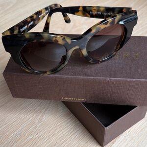 Thierry Lasry Tortoise and Black Sunglasses